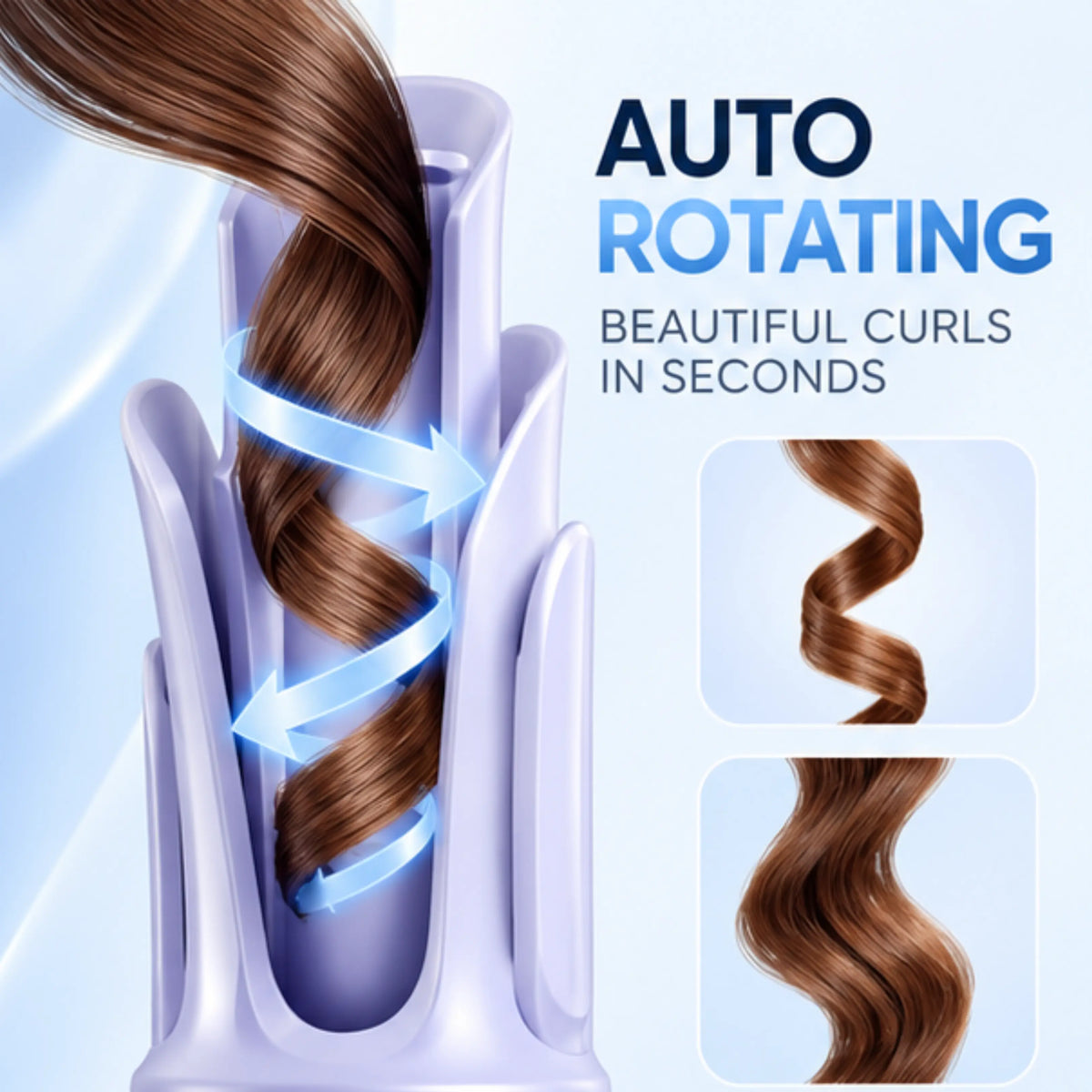 Automatic Hair Curler – 360° Rotation, Auto Shut-Off
