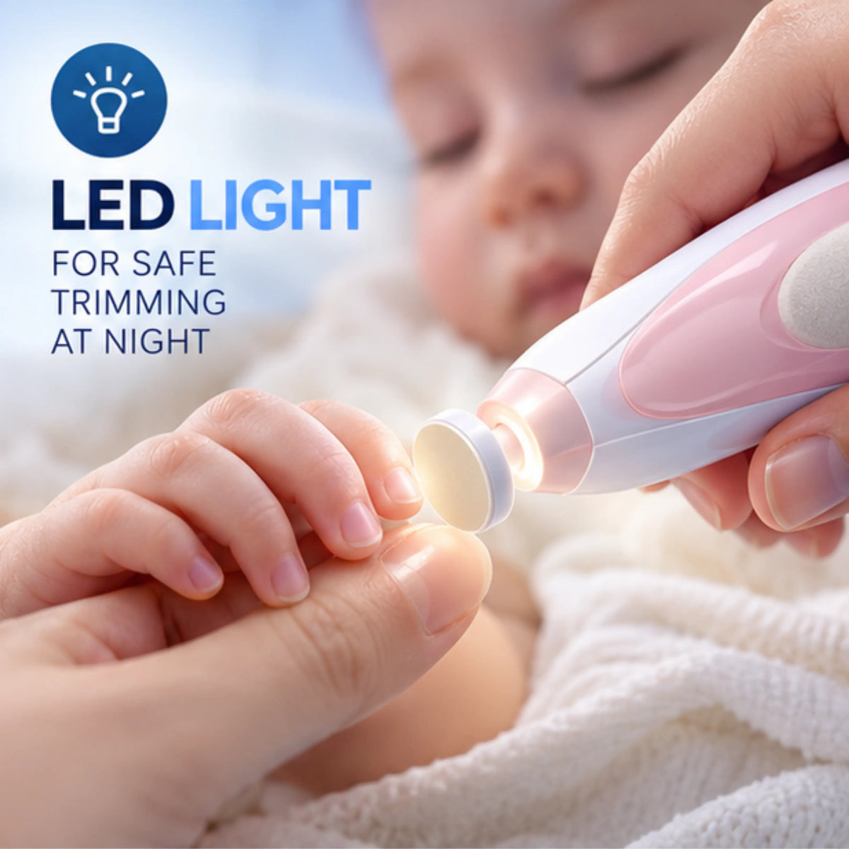 Electric Baby Nail Trimmer UAE | LED Light