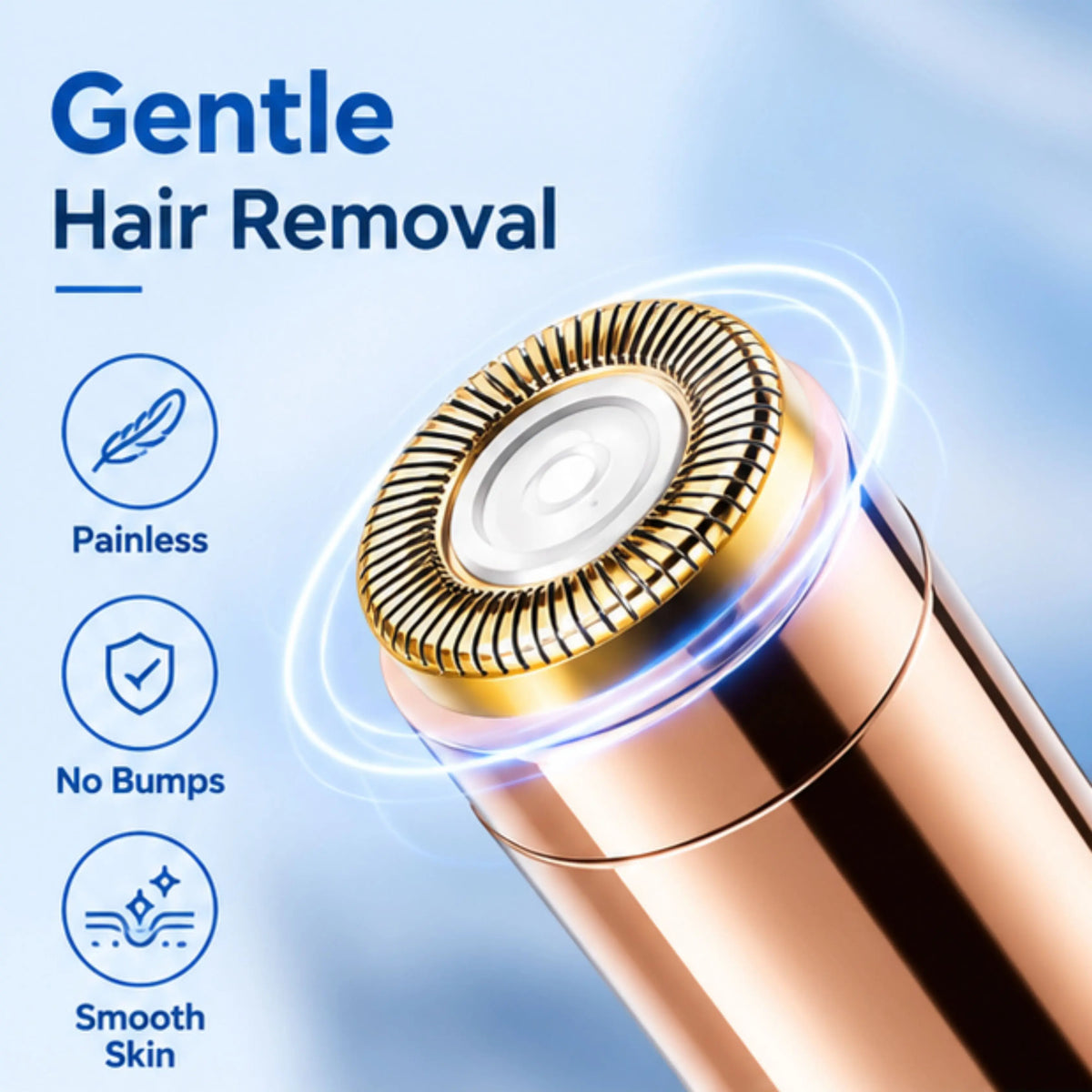 Battery-Operated Facial Hair Remover for Lip, Chin & Cheeks