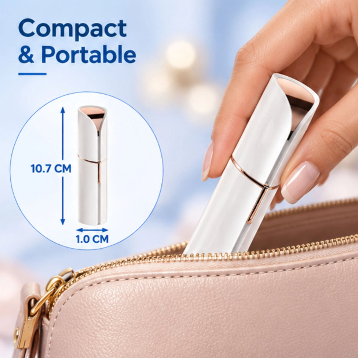 Battery-Operated Facial Hair Remover for Lip, Chin & Cheeks