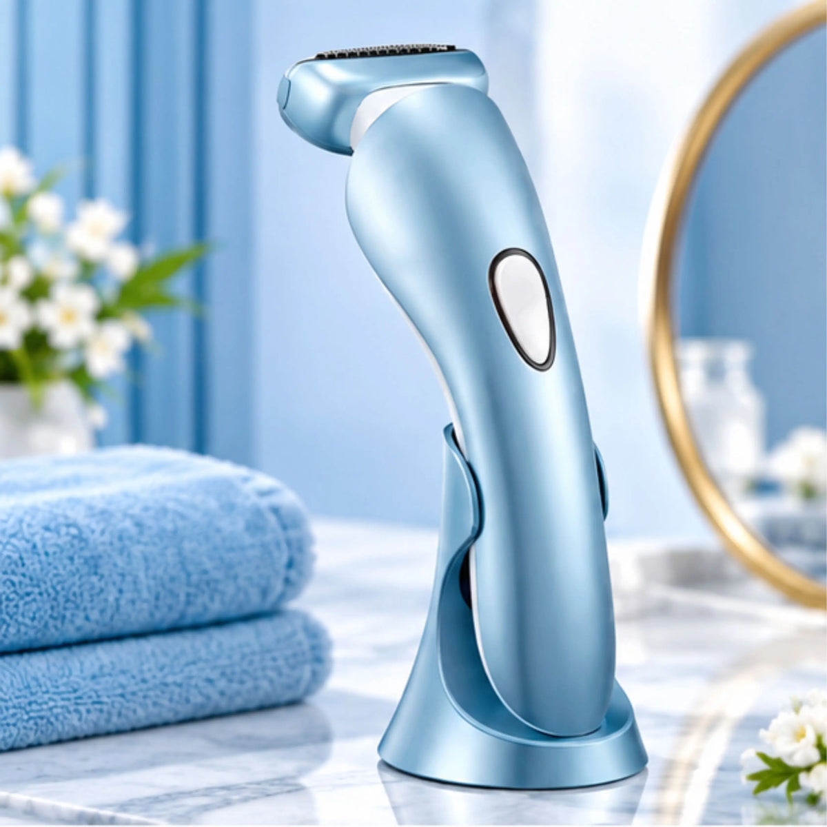 Compact Women's Body Razor – Flexible Head, Replaceable Blades