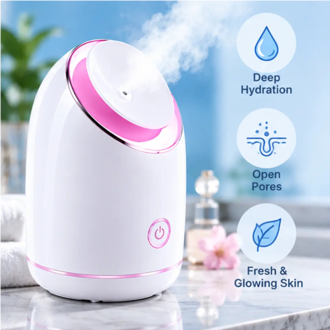 DSP Nano Facial Steamer – 50ml, 10-Min Steam, LED