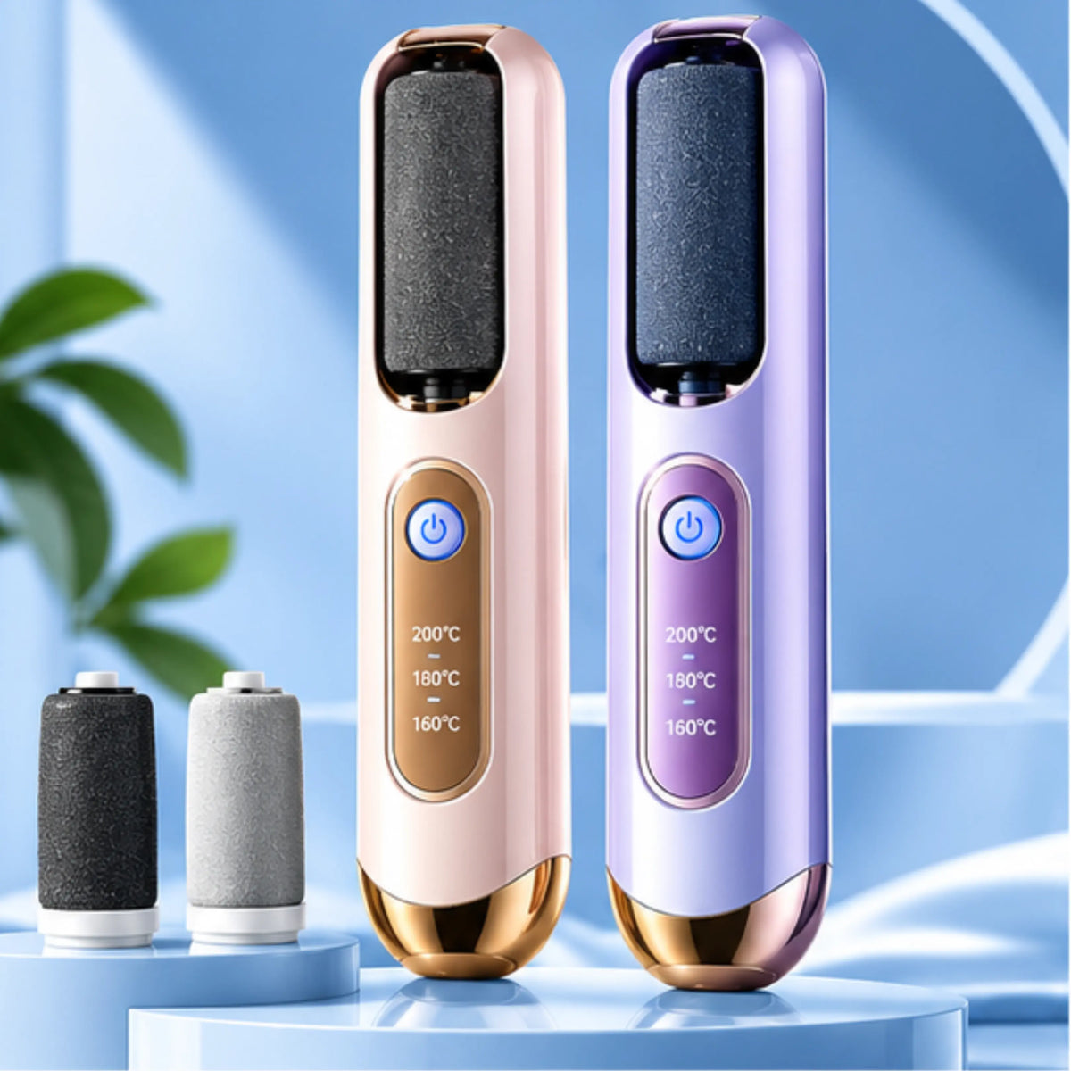 Electric Pedicure Foot File – 2 Speeds, 2 Rollers, Rechargeable