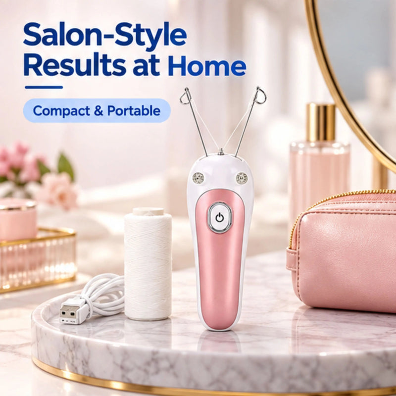 Electric Facial Threading Hair Remover for Lip, Chin & Cheeks