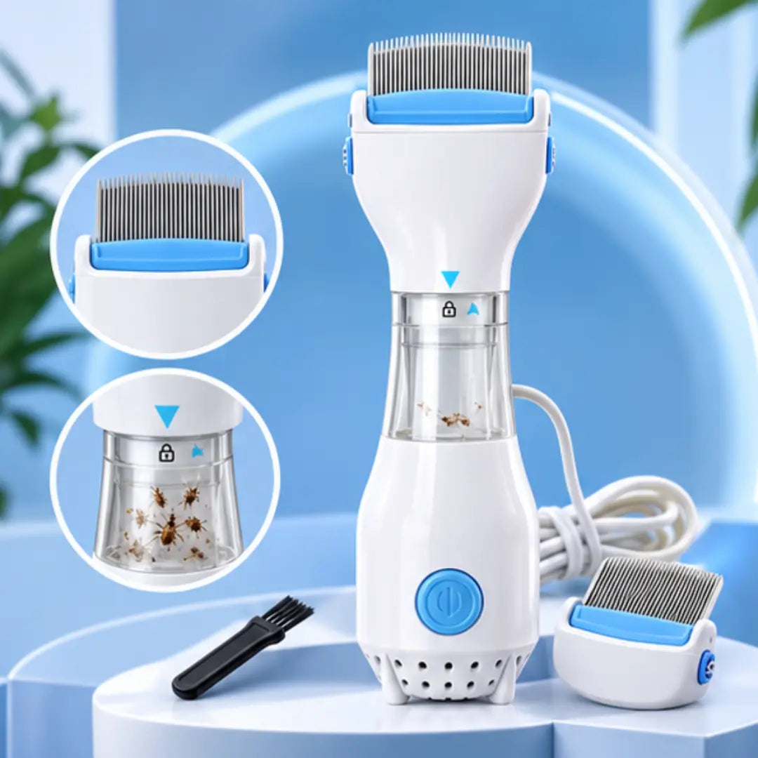 Electric Lice Comb with Suction Filter – for All Ages
