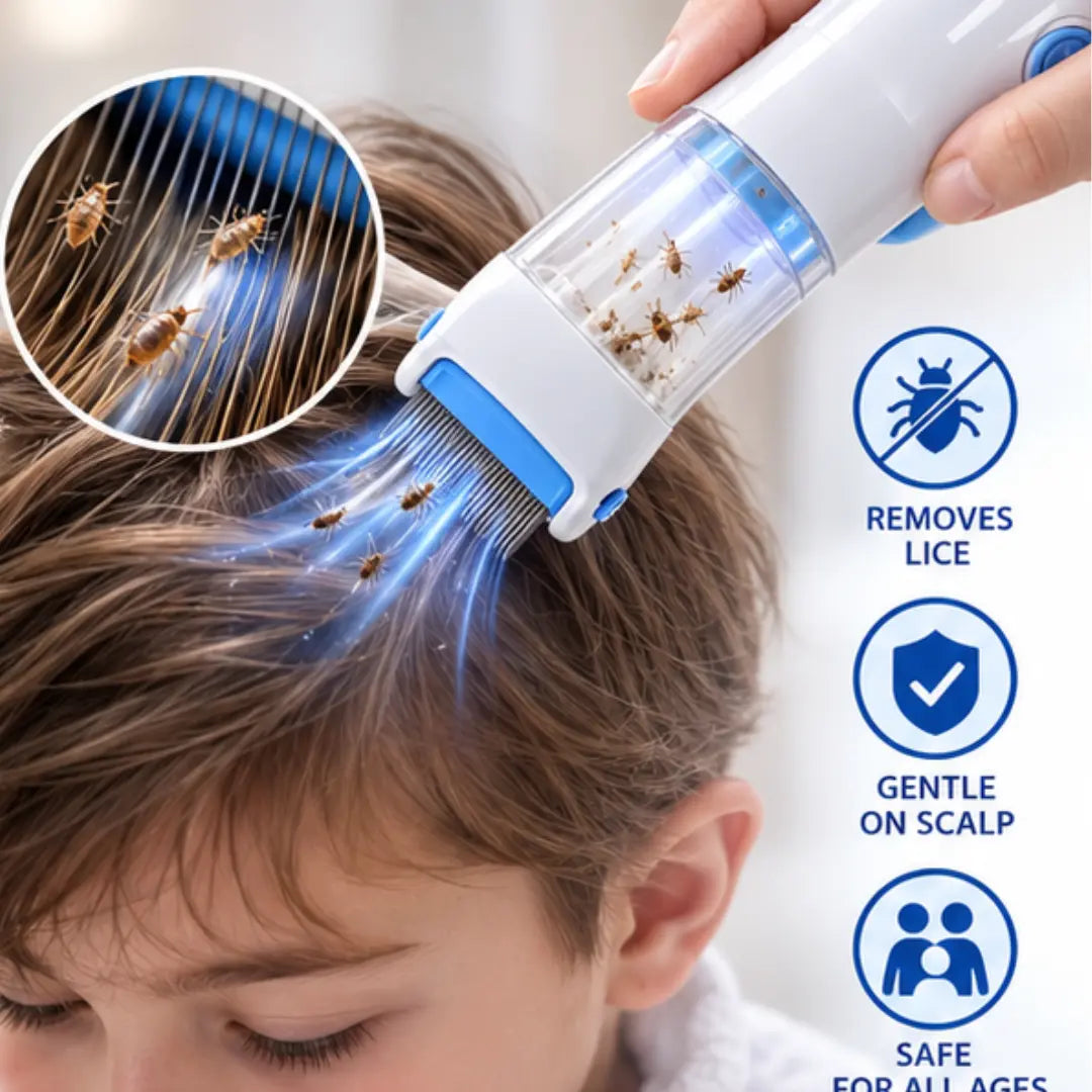 Electric Lice Comb with Suction Filter – for All Ages