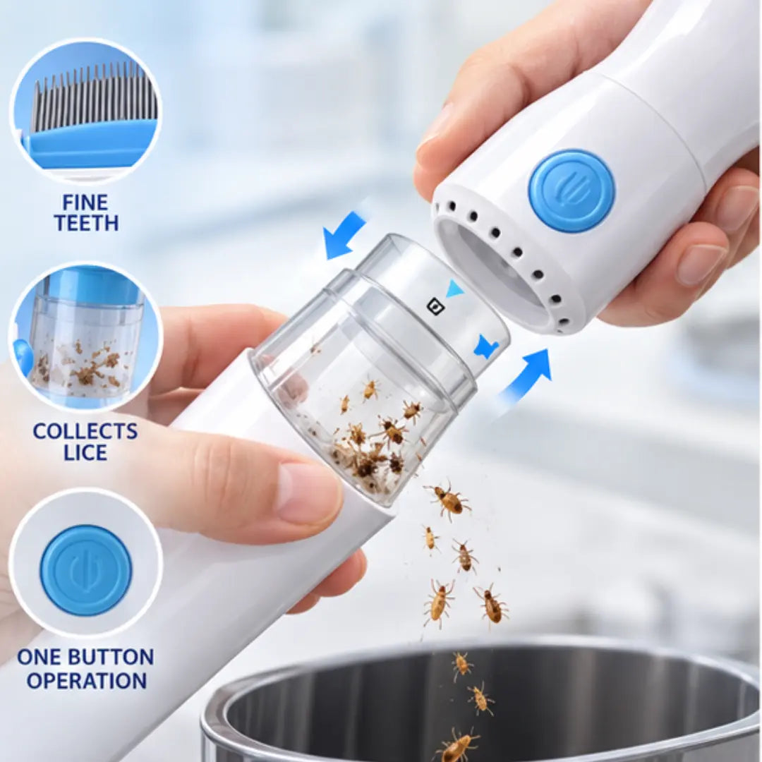 Electric Lice Comb with Suction Filter – for All Ages