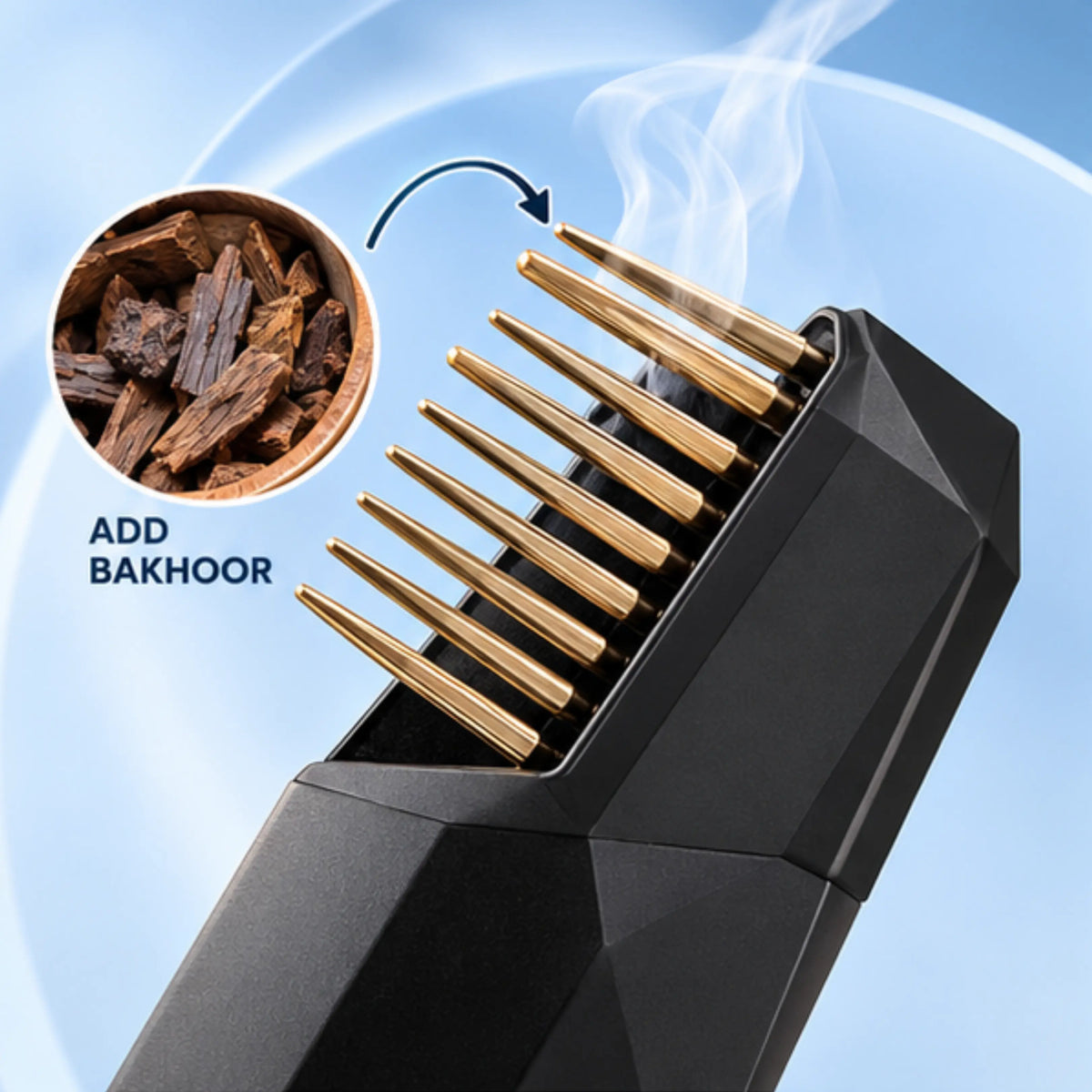 Hair Bakhoor Comb UAE | USB Rechargeable