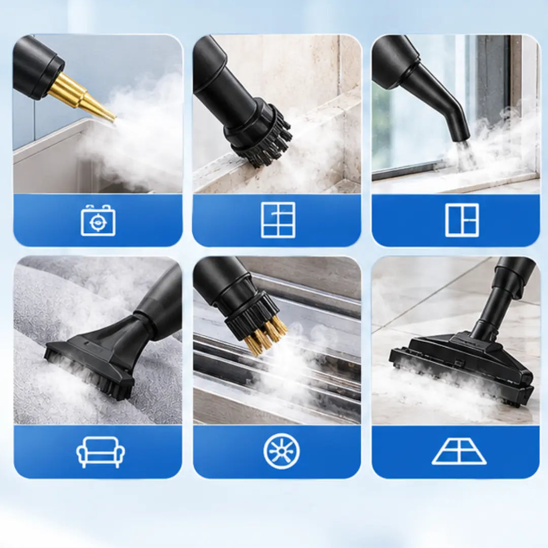Handheld Pressurized Steam Cleaner with 6 Steam Levels
