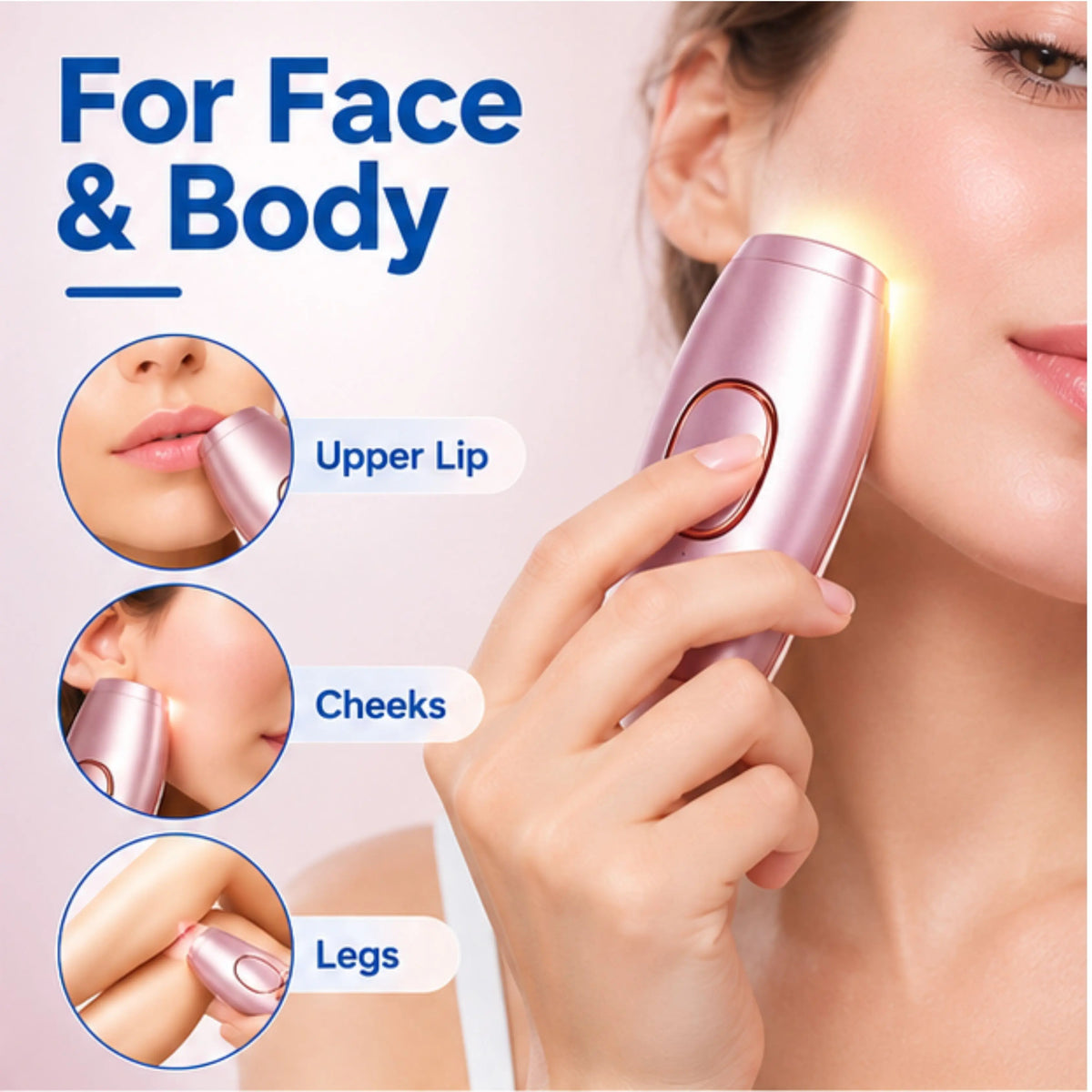 Mini IPL Hair Removal Device – 5 Energy Levels, 2 Modes