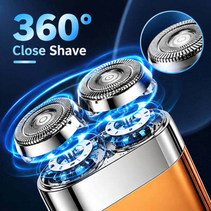 Mini Dual-Head Electric Shaver for Men – USB Rechargeable