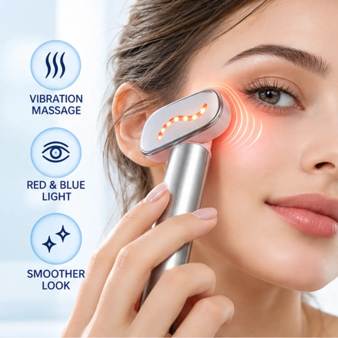 Eye Area Beauty Wand – Red & Blue Light, Warm Touch