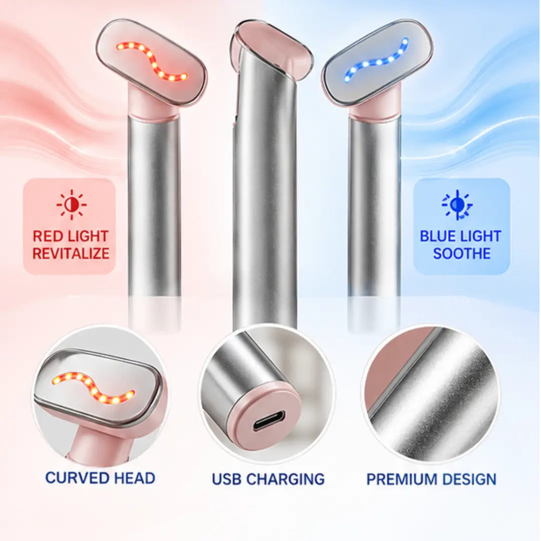 Eye Area Beauty Wand – Red & Blue Light, Warm Touch