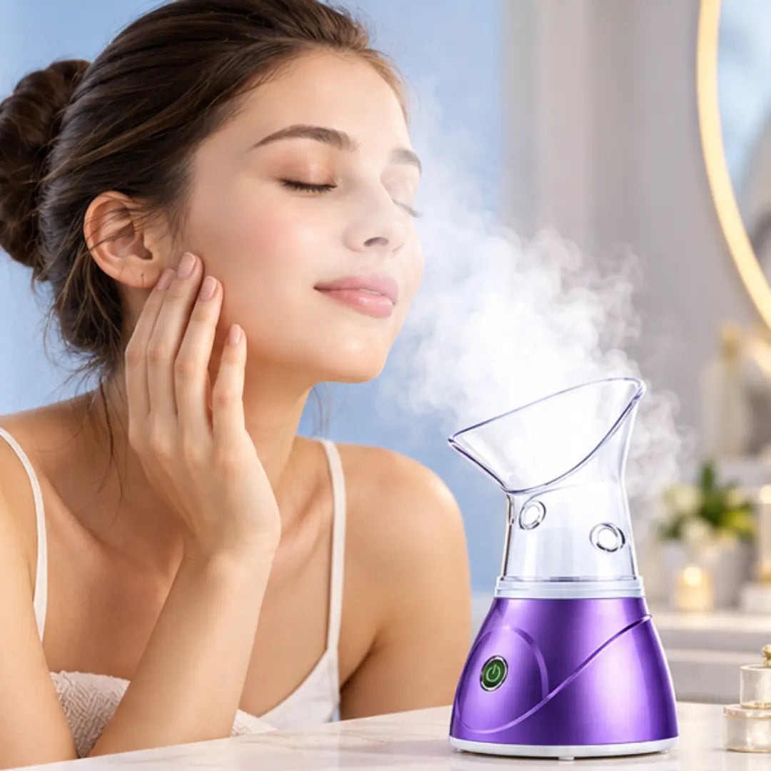 Nano Facial Steamer – 60ml Tank, Warm Mist, Portable