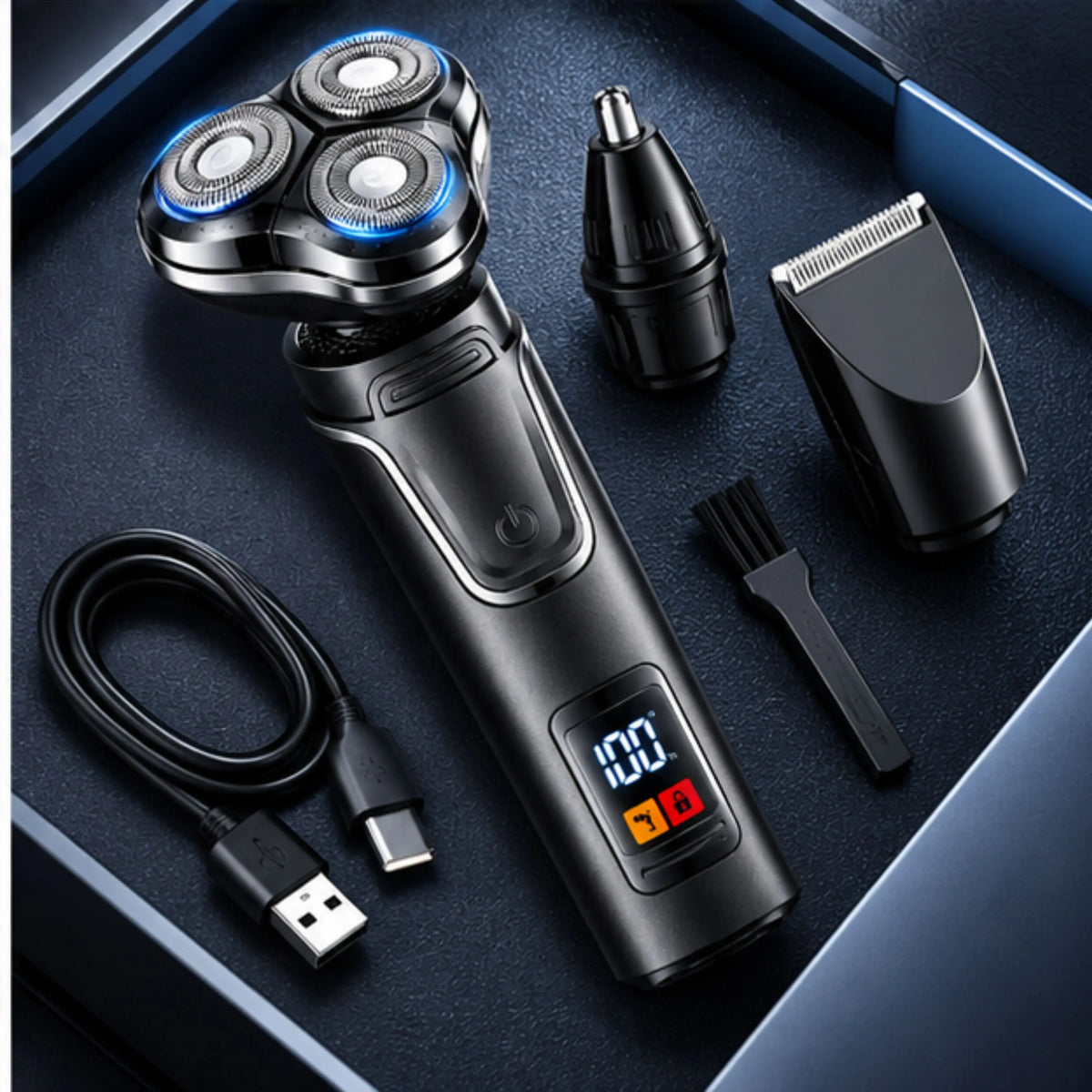 RAF 3-in-1 Rechargeable Shaver with Floating Magnetic Blade
