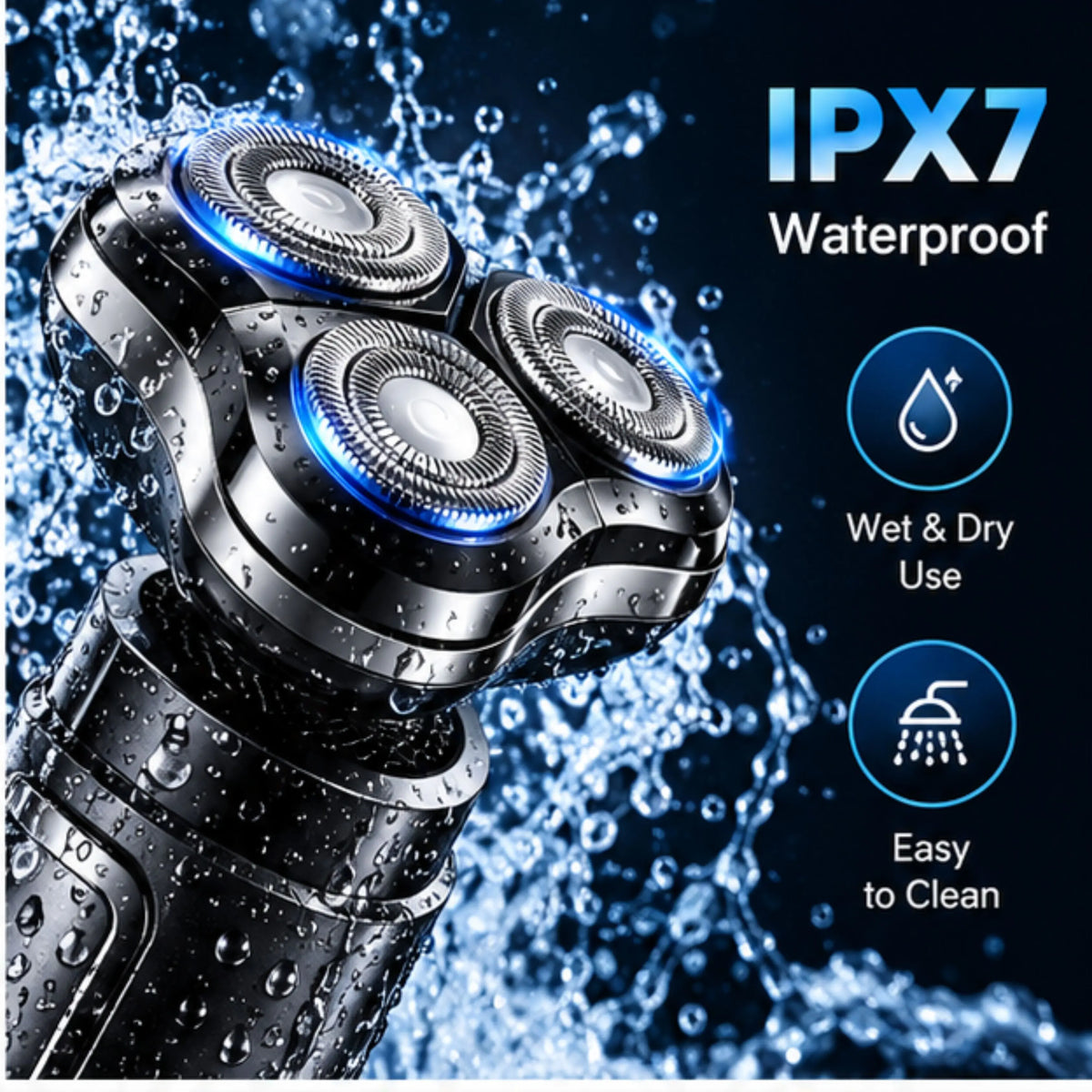 RAF 3-in-1 Rechargeable Shaver with Floating Magnetic Blade