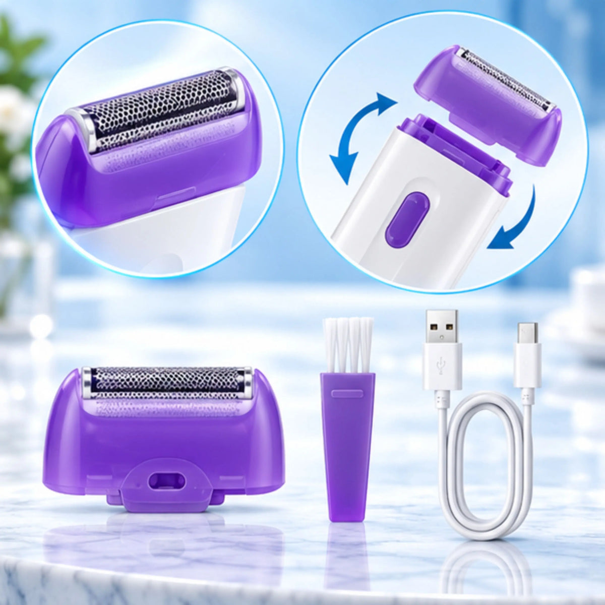 Rechargeable Portable Hair Remover – Lithium-Ion Battery