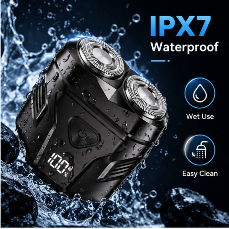 Waterproof Rechargeable Portable Shaver with Display
