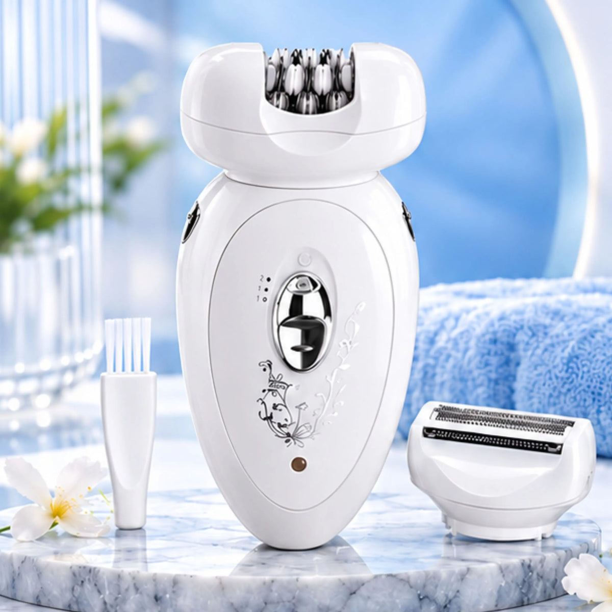 Women's Nose, Ear & Facial Hair Trimmer with Precision Clipper
