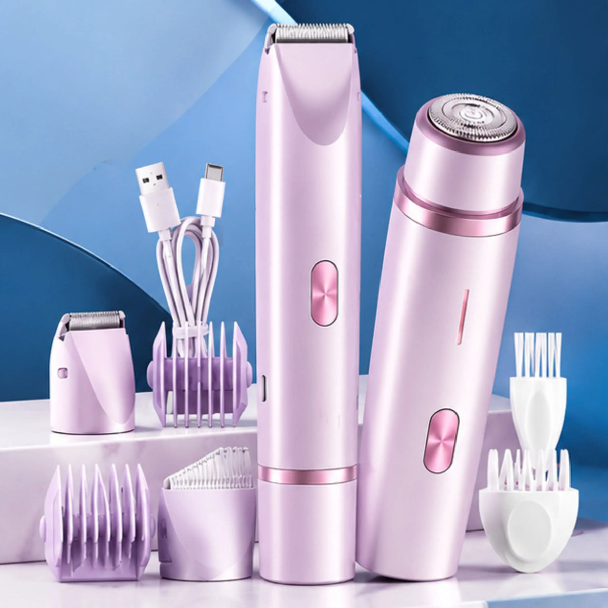 Women's 2-in-1 Electric Shaver & Trimmer – Rechargeable