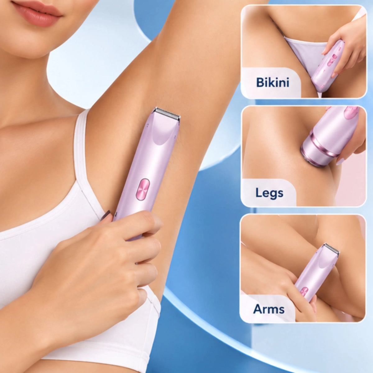 Women's 2-in-1 Electric Shaver & Trimmer – Rechargeable