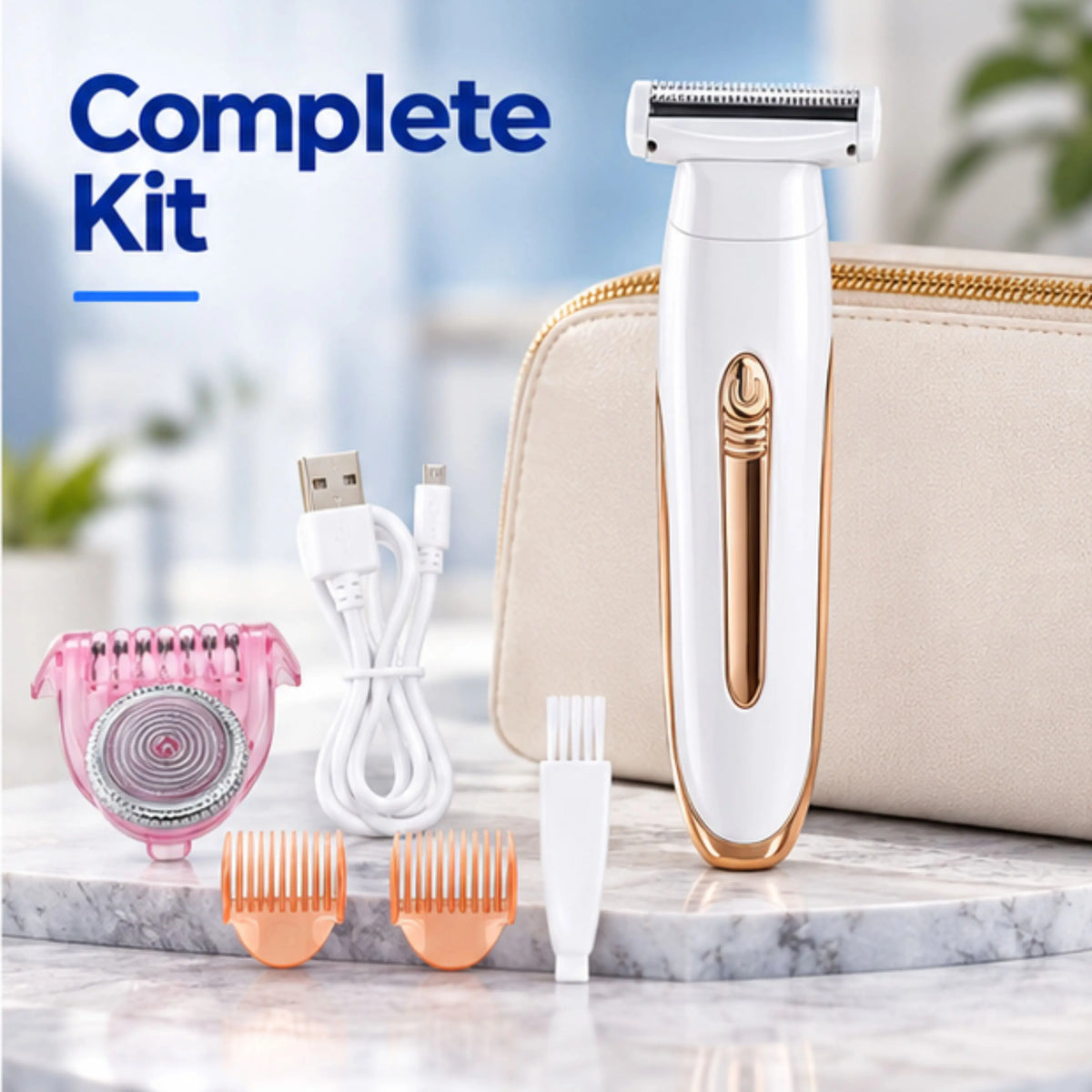 Women's Eyebrow & Leg Hair Trimmer – Portable, Adjustable