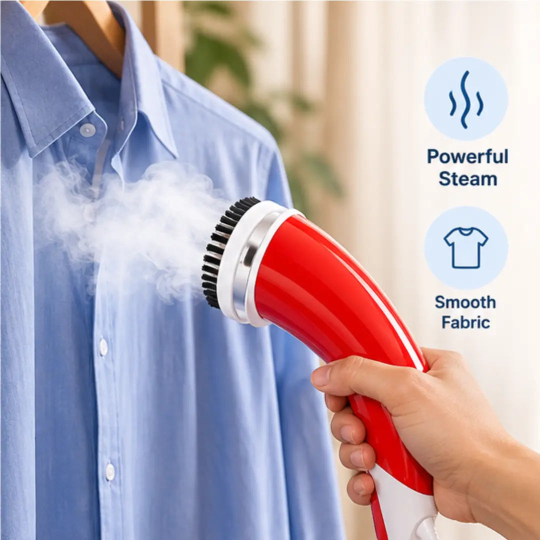 Portable Handheld Garment Steamer with Transparent Water Tank