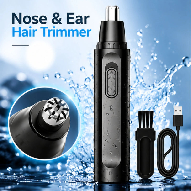 Nose, Ear & Facial Hair Trimmer with Precision Clipper
