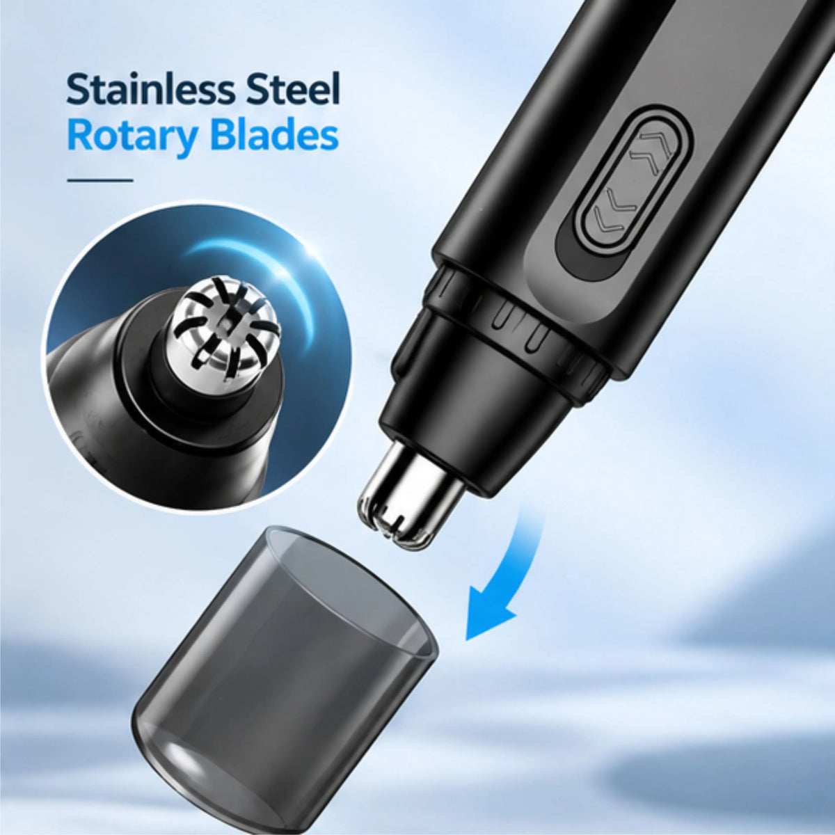 Nose, Ear & Facial Hair Trimmer with Precision Clipper